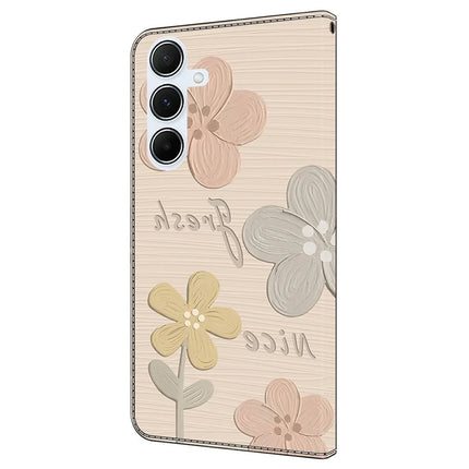 For Samsung Galaxy A35 5G Case Pattern Printing Anti-Drop Leather Flip Wallet Phone Cover