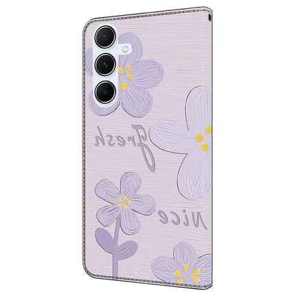 For Samsung Galaxy A35 5G Case Pattern Printing Anti-Drop Leather Flip Wallet Phone Cover