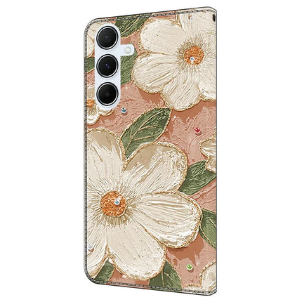 For Samsung Galaxy A55 5G Case Pattern Printing Anti-Drop Leather Flip Wallet Phone Cover