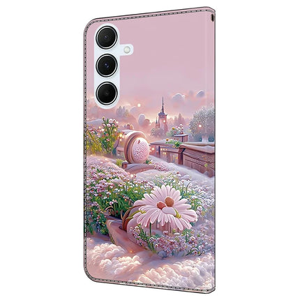 For Samsung Galaxy A55 5G Case Pattern Printing Anti-Drop Leather Flip Wallet Phone Cover
