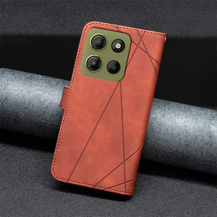 BINFEN COLOR BF05 For Motorola Moto G15 4G Case Leather Phone Cover Wallet Stand