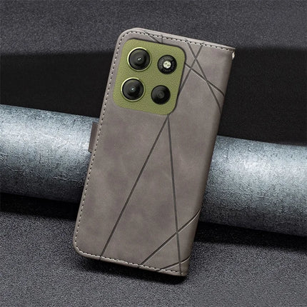 BINFEN COLOR BF05 For Motorola Moto G15 4G Case Leather Phone Cover Wallet Stand