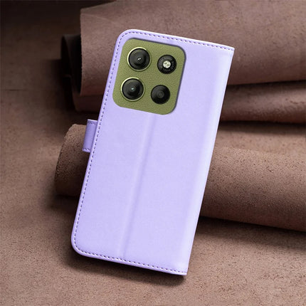 BINFEN COLOR BF17 For Motorola Moto G15 4G Case Wallet Folio Flip Leather Cover