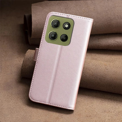 BINFEN COLOR BF17 For Motorola Moto G15 4G Case Wallet Folio Flip Leather Cover