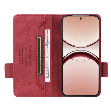 For Oppo Find X8 5G Case Leather Wallet Flip Phone Cover with Hardware Decor