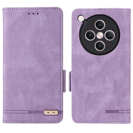 For Oppo Find X8 5G Case Leather Wallet Flip Phone Cover with Hardware Decor - Purple