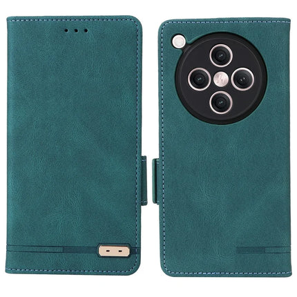 For Oppo Find X8 5G Case Leather Wallet Flip Phone Cover with Hardware Decor - Blue