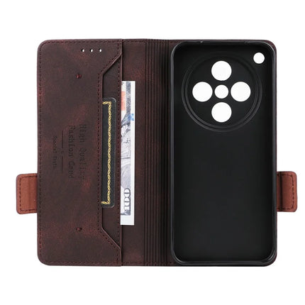 For Oppo Find X8 5G Case Leather Wallet Flip Phone Cover with Hardware Decor