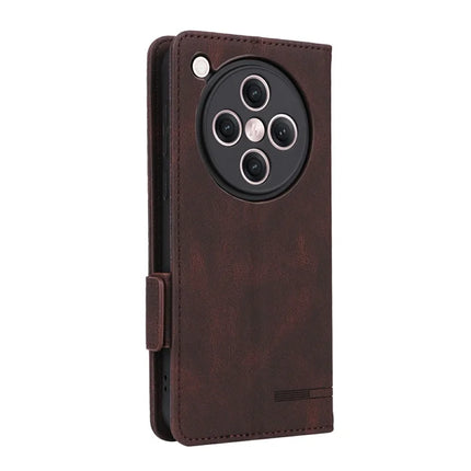 For Oppo Find X8 5G Case Leather Wallet Flip Phone Cover with Hardware Decor