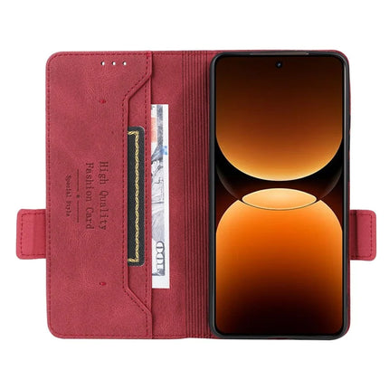 For Realme GT 7 Pro 5G Case Leather Wallet Flip Phone Cover with Hardware Decor