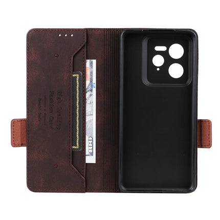 For Realme GT 7 Pro 5G Case Leather Wallet Flip Phone Cover with Hardware Decor