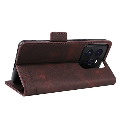 For Realme GT 7 Pro 5G Case Leather Wallet Flip Phone Cover with Hardware Decor