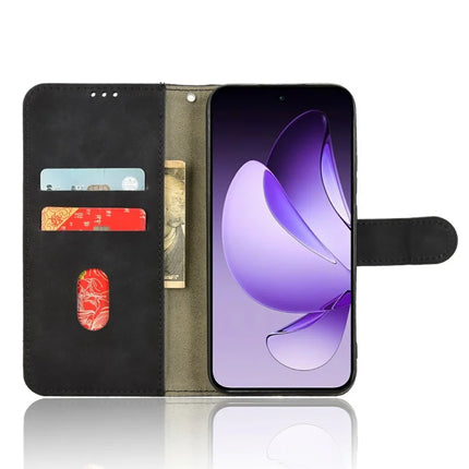 For Oppo Reno13 5G (Global) Leather Case Skin Feel Anti Drop Wallet Flip Phone Cover