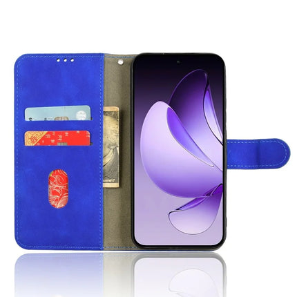 For Oppo Reno13 5G (Global) Leather Case Skin Feel Anti Drop Wallet Flip Phone Cover