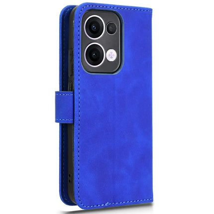 For Oppo Reno13 5G (Global) Leather Case Skin Feel Anti Drop Wallet Flip Phone Cover