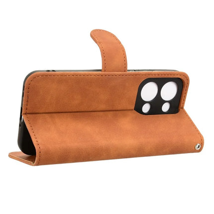 For Oppo Reno13 5G (Global) Leather Case Skin Feel Anti Drop Wallet Flip Phone Cover