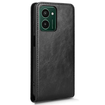 Leather Case for HMD Pulse Pro / Pulse+ / Pulse Card Slot Magnetic Vertical Flip Phone Cover