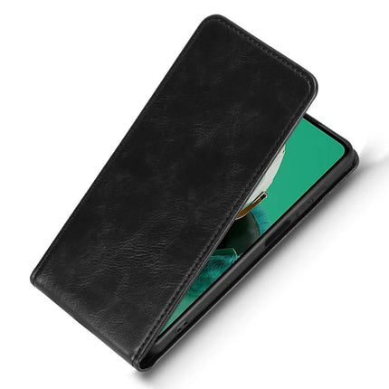 Leather Case for HMD Pulse Pro / Pulse+ / Pulse Card Slot Magnetic Vertical Flip Phone Cover