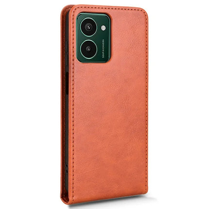 Leather Case for HMD Pulse Pro / Pulse+ / Pulse Card Slot Magnetic Vertical Flip Phone Cover