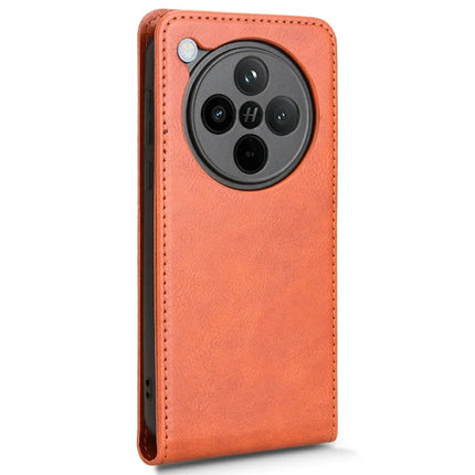 For Oppo Find X8 Pro 5G Case with Card Slot Magnetic Vertical Flip Leather Phone Cover