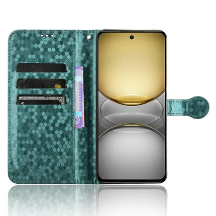 For Realme C75 Wallet Case Dot Pattern Imprint PU Leather Phone Cover