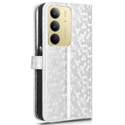 For Realme C75 Wallet Case Dot Pattern Imprint PU Leather Phone Cover