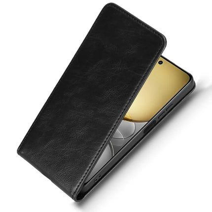 For Realme C75 Case with Card Slot Magnetic Vertical Flip Leather Phone Cover