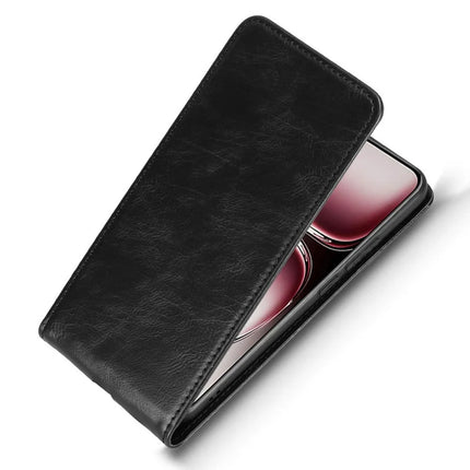 For Oppo Reno12 Pro 5G (Global) Case with Card Slot Magnetic Vertical Flip Leather Phone Cover