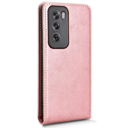 For Oppo Reno12 Pro 5G (Global) Case with Card Slot Magnetic Vertical Flip Leather Phone Cover
