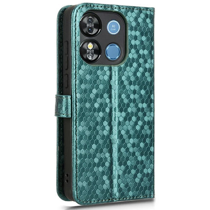 Wallet Phone Case for Oukitel C57 Pro / C57s / BLU 11S Dot Pattern Imprint PU Leather Cover