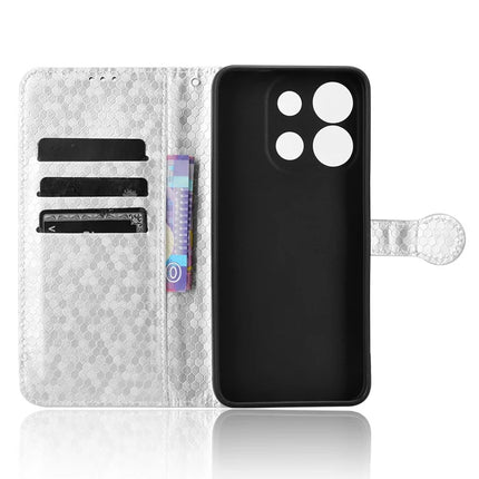 Wallet Phone Case for Oukitel C57 Pro / C57s / BLU 11S Dot Pattern Imprint PU Leather Cover