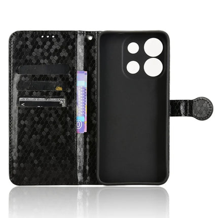 Wallet Phone Case for Oukitel C57 Pro / C57s / BLU 11S Dot Pattern Imprint PU Leather Cover