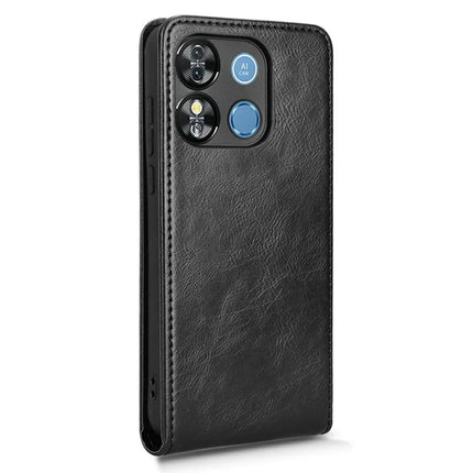 Leather Case for Oukitel C57 Pro / C57s / BLU 11S Card Slot Magnetic Vertical Flip Phone Cover