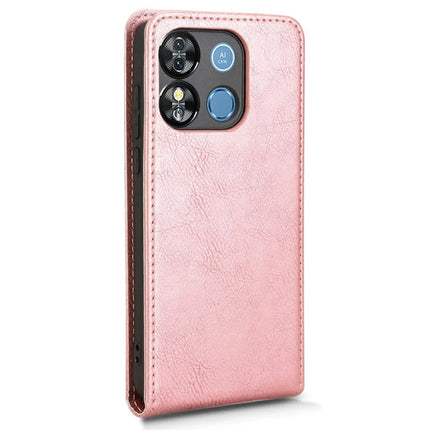 Leather Case for Oukitel C57 Pro / C57s / BLU 11S Card Slot Magnetic Vertical Flip Phone Cover