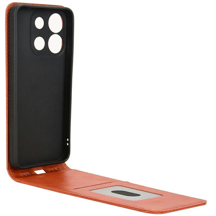 Leather Case for Oukitel C57 Pro / C57s / BLU 11S Card Slot Magnetic Vertical Flip Phone Cover