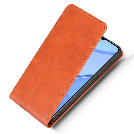 Leather Case for Oukitel C57 Pro / C57s / BLU 11S Card Slot Magnetic Vertical Flip Phone Cover