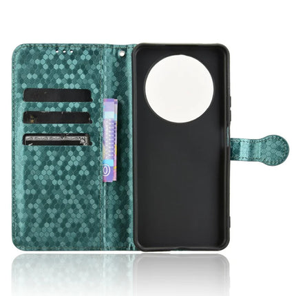 For Honor X9c Smart 5G / X60 5G Wallet Case Dot Pattern Imprint PU Leather Phone Cover