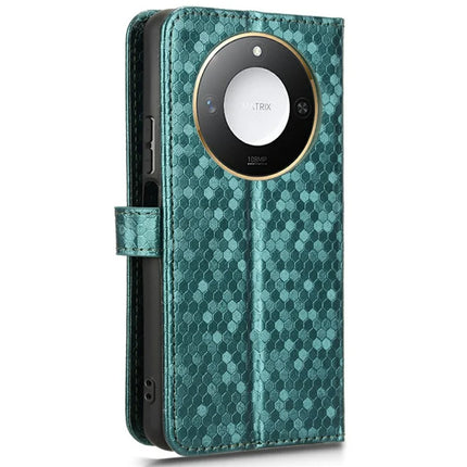 For Honor X9c Smart 5G / X60 5G Wallet Case Dot Pattern Imprint PU Leather Phone Cover