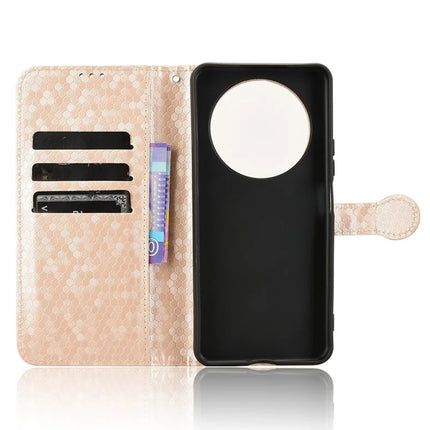 For Honor X9c Smart 5G / X60 5G Wallet Case Dot Pattern Imprint PU Leather Phone Cover
