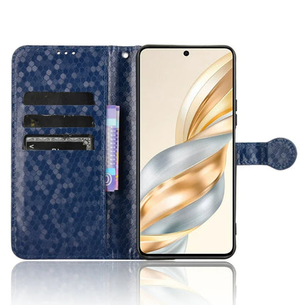 For Honor X9c Smart 5G / X60 5G Wallet Case Dot Pattern Imprint PU Leather Phone Cover