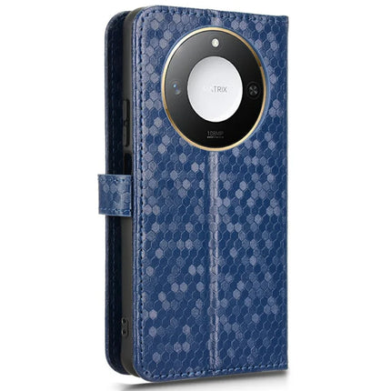 For Honor X9c Smart 5G / X60 5G Wallet Case Dot Pattern Imprint PU Leather Phone Cover