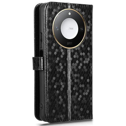 For Honor X9c Smart 5G / X60 5G Wallet Case Dot Pattern Imprint PU Leather Phone Cover