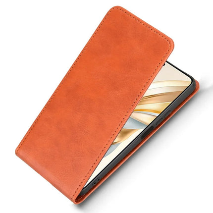 For Honor X9c Smart 5G / X60 5G Case with Card Slot Magnetic Vertical Flip Leather Phone Cover