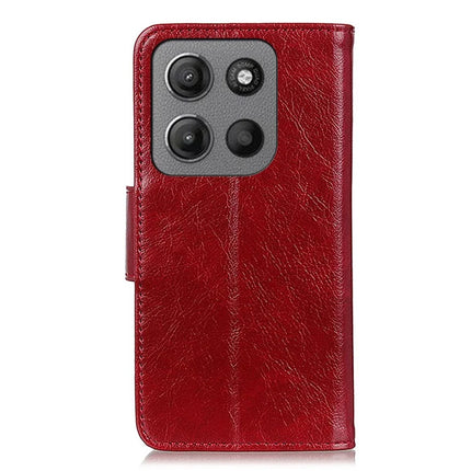 For Motorola Moto G15 4G / G05 4G Case Nappa Texture Split Leather Wallet Phone Cover