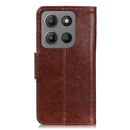 For Motorola Moto G15 4G / G05 4G Case Nappa Texture Split Leather Wallet Phone Cover