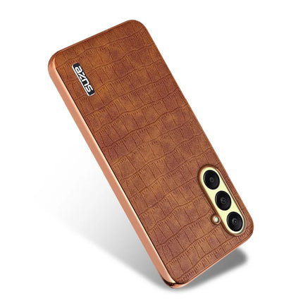 AZNS For Samsung Galaxy A26 5G Case Electroplating Crocodile Texture PU+TPU Phone Cover
