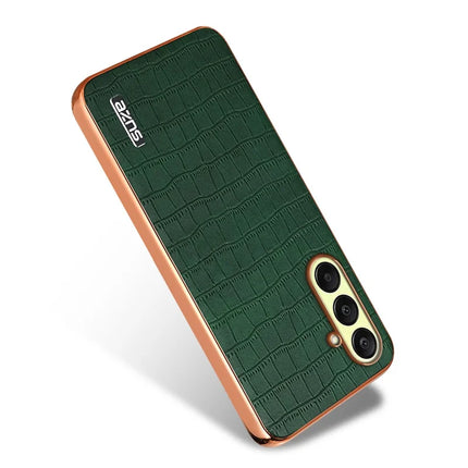 AZNS For Samsung Galaxy A26 5G Case Electroplating Crocodile Texture PU+TPU Phone Cover