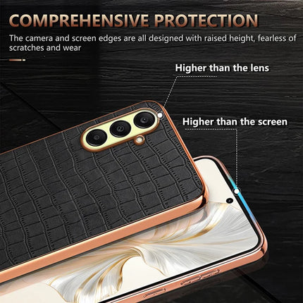 AZNS For Samsung Galaxy A26 5G Case Electroplating Crocodile Texture PU+TPU Phone Cover