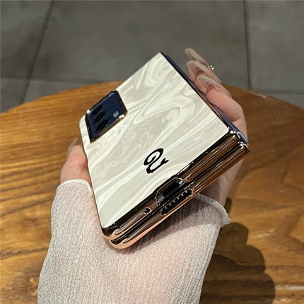 For Honor Magic Vs2 5G Case PU Leather Hard PC Folding Phone Cover