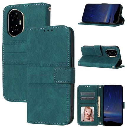 For Honor 300 Case Wallet Skin-Touch Leather Imprinted Phone Cover